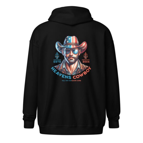 "HEAVENS COWBOY" Men's heavy blend zip hoodie