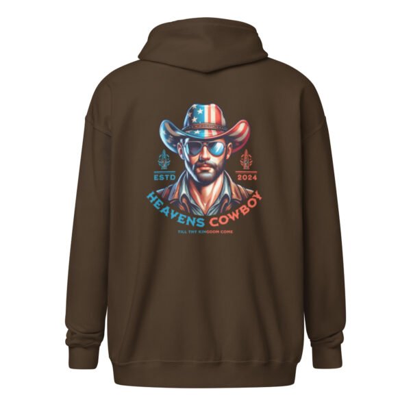 "HEAVENS COWBOY" Men's heavy blend zip hoodie