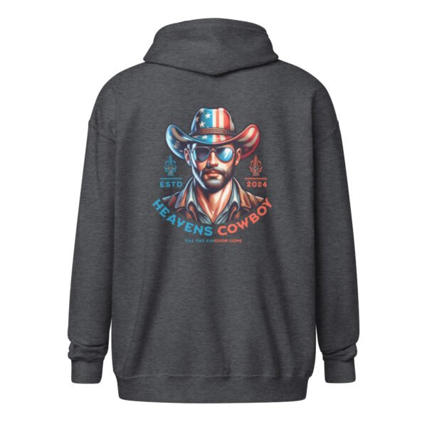 "HEAVENS COWBOY" Men's heavy blend zip hoodie
