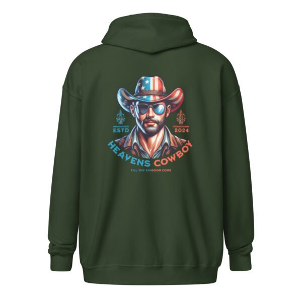 "HEAVENS COWBOY" Men's heavy blend zip hoodie