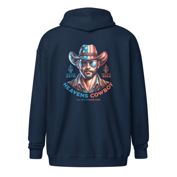 "HEAVENS COWBOY" Men's heavy blend zip hoodie