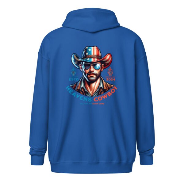 "HEAVENS COWBOY" Men's heavy blend zip hoodie