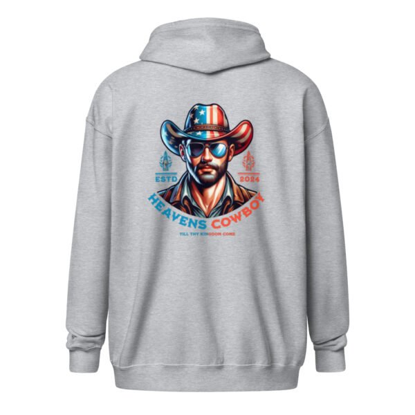 "HEAVENS COWBOY" Men's heavy blend zip hoodie