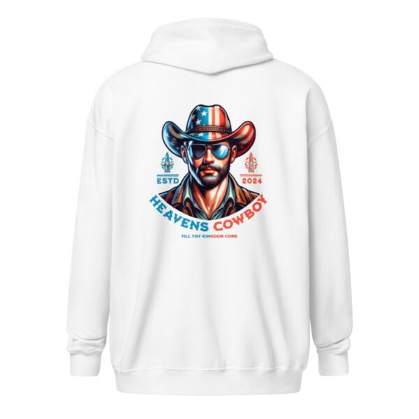 "HEAVENS COWBOY" Men's heavy blend zip hoodie