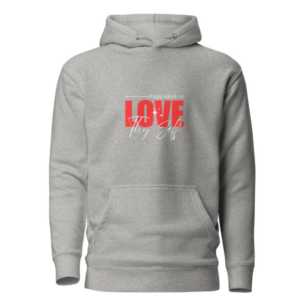 unisex-premium-pullover-hoodie-carbon-grey-front-6aa4b35241343.jpg "LOVE THY-SELF" Unisex Hoodie