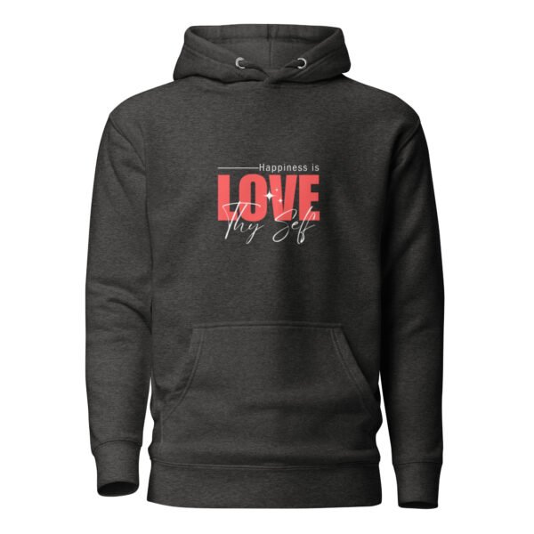 unisex-premium-pullover-hoodie-charcoal-heather-front-6aa4b35225dba.jpg "LOVE THY-SELF" Unisex Hoodie
