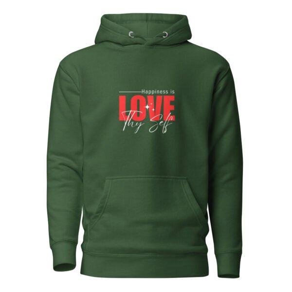 unisex-premium-pullover-hoodie-forest-green-front-6aa4b35228e82.jpg "LOVE THY-SELF" Unisex Hoodie